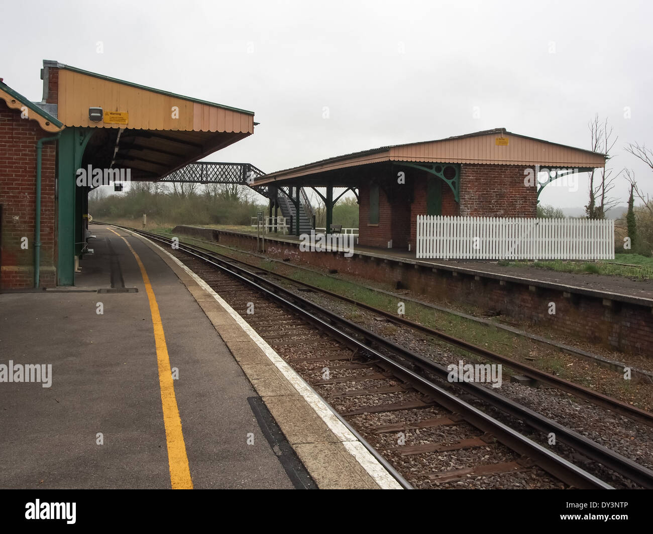 Brading Station on the Isle of Wight, part of the Island Line train