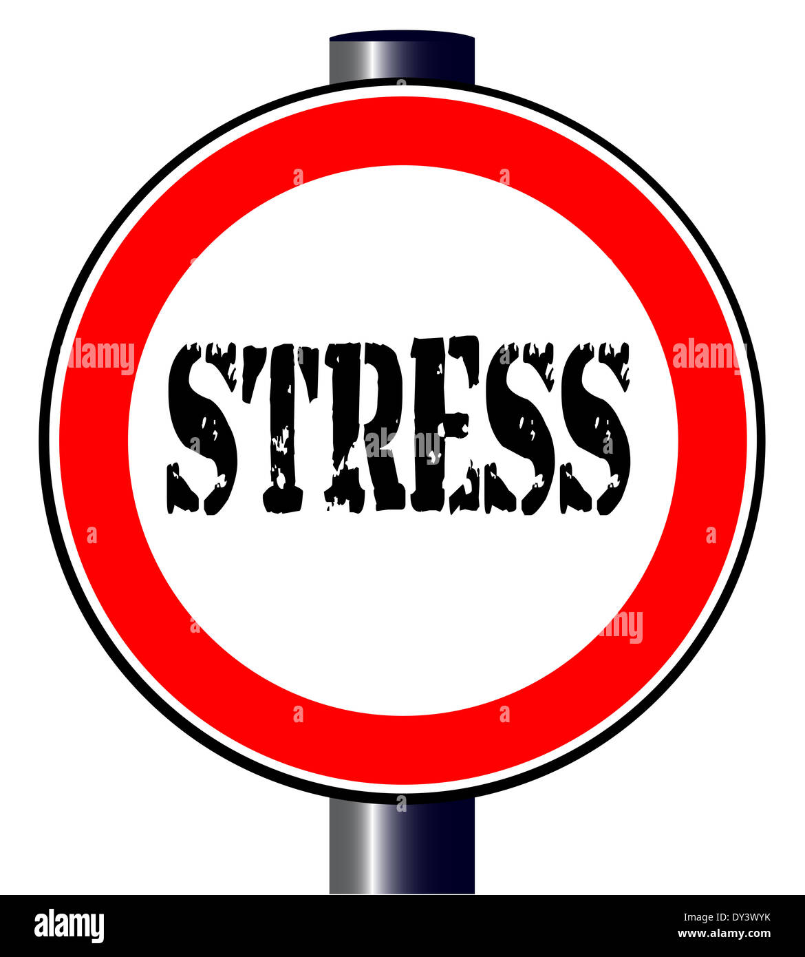 Stressed Colorfull Sign Migraine road sign on hi-res stock photography and images - Alamy