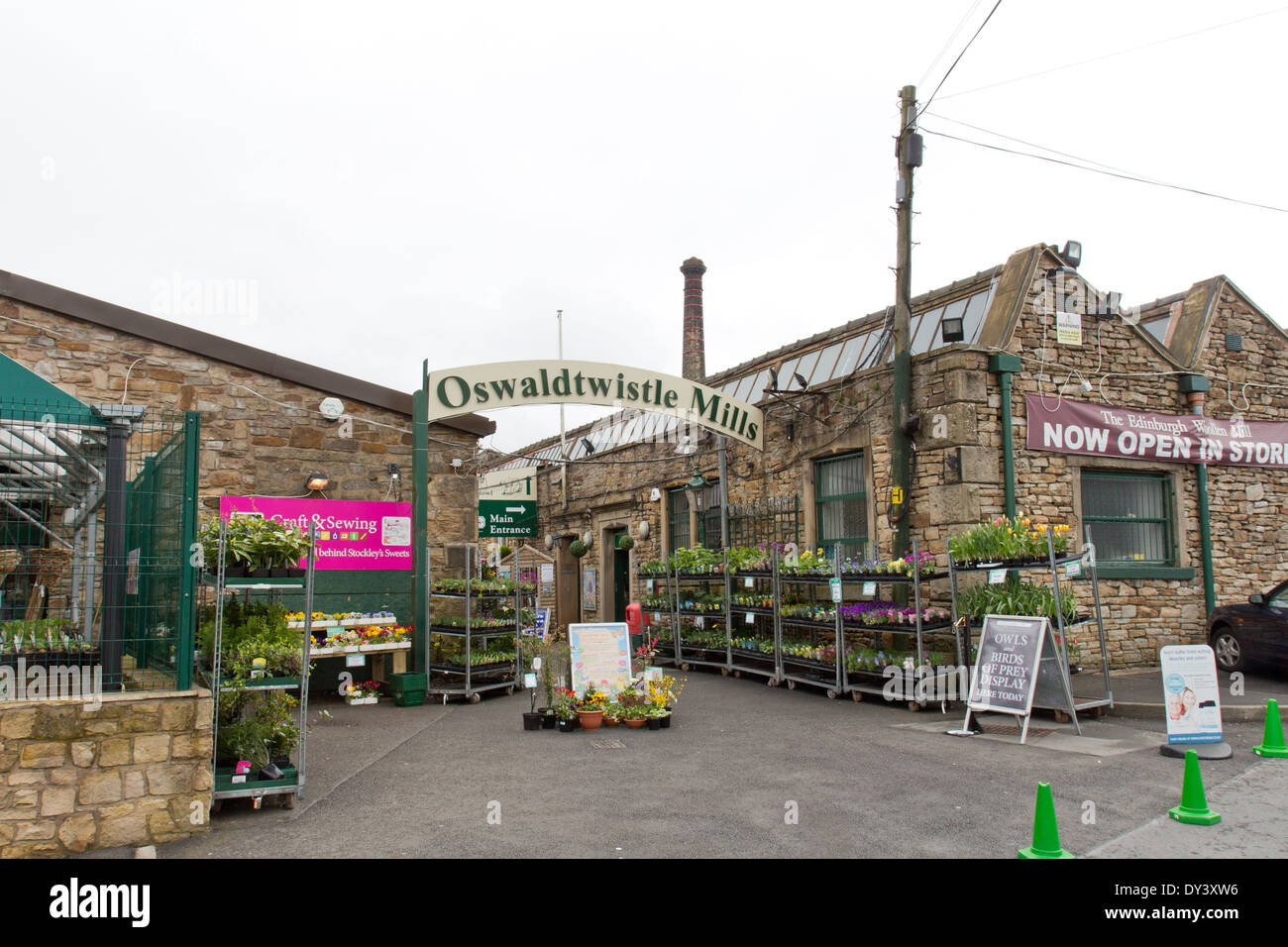 Oswaldtwistle Mills, a shopping village, Accrington, Lancashire Stock Photo