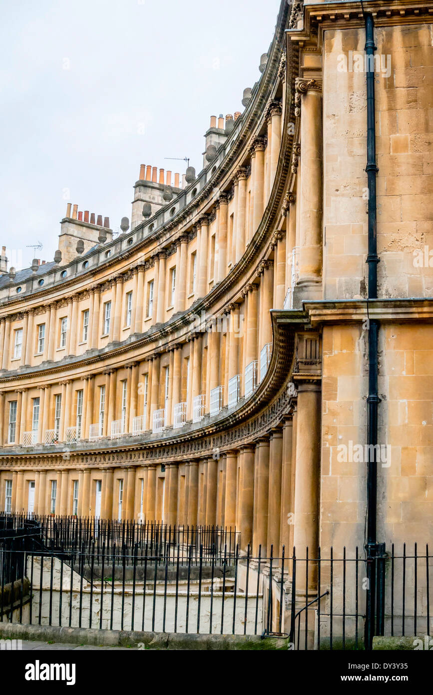 View of traditional Georgian Architecture in the beautiful city of Bath ...