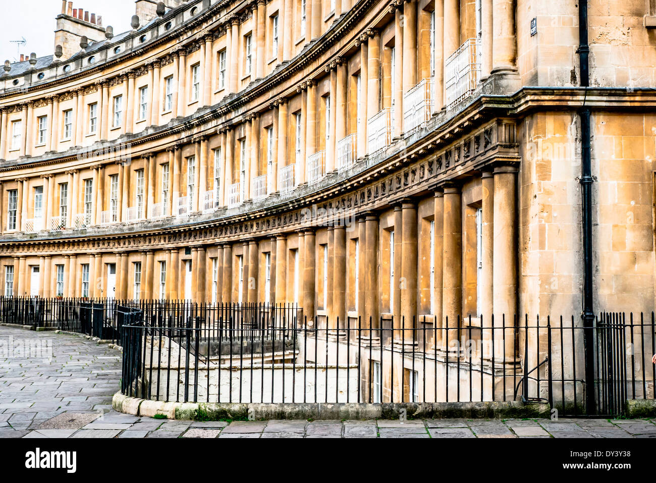 View of traditional Georgian Architecture in the beautiful city of Bath ...