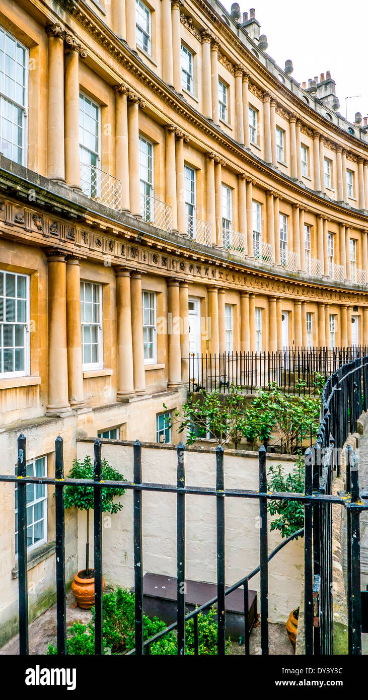 View of traditional Georgian Architecture in the beautiful city of Bath ...