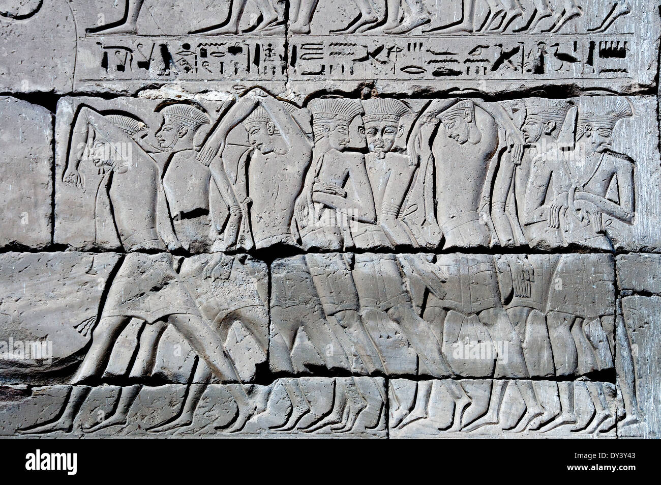 Temple of Ramses III at Medinet Habu: reliefs on the first pylon, won ...