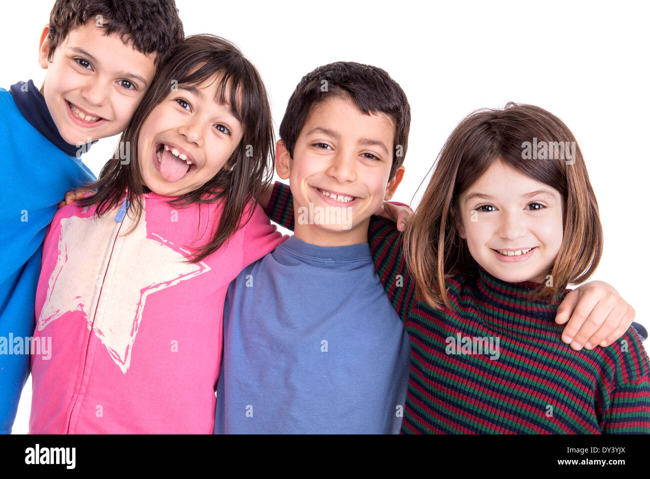 Group of kids happy hi-res stock photography and images - Alamy
