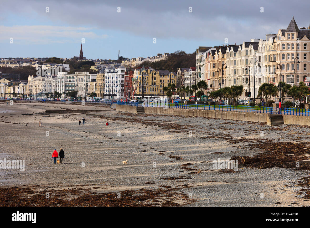 The beach and Promenade, Douglas, Isle of Man Stock Photo