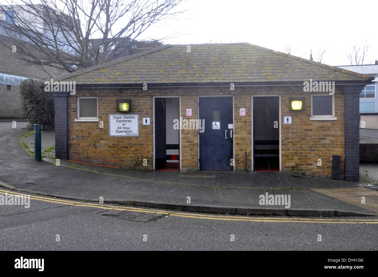 Public toilets in Newhaven, East Sussex, UK Stock Photo