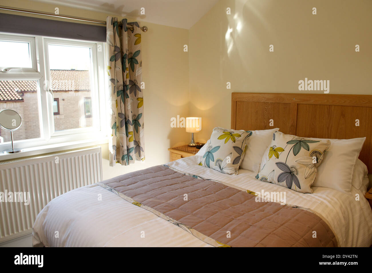 Bedroom in B&B UK Stock Photo