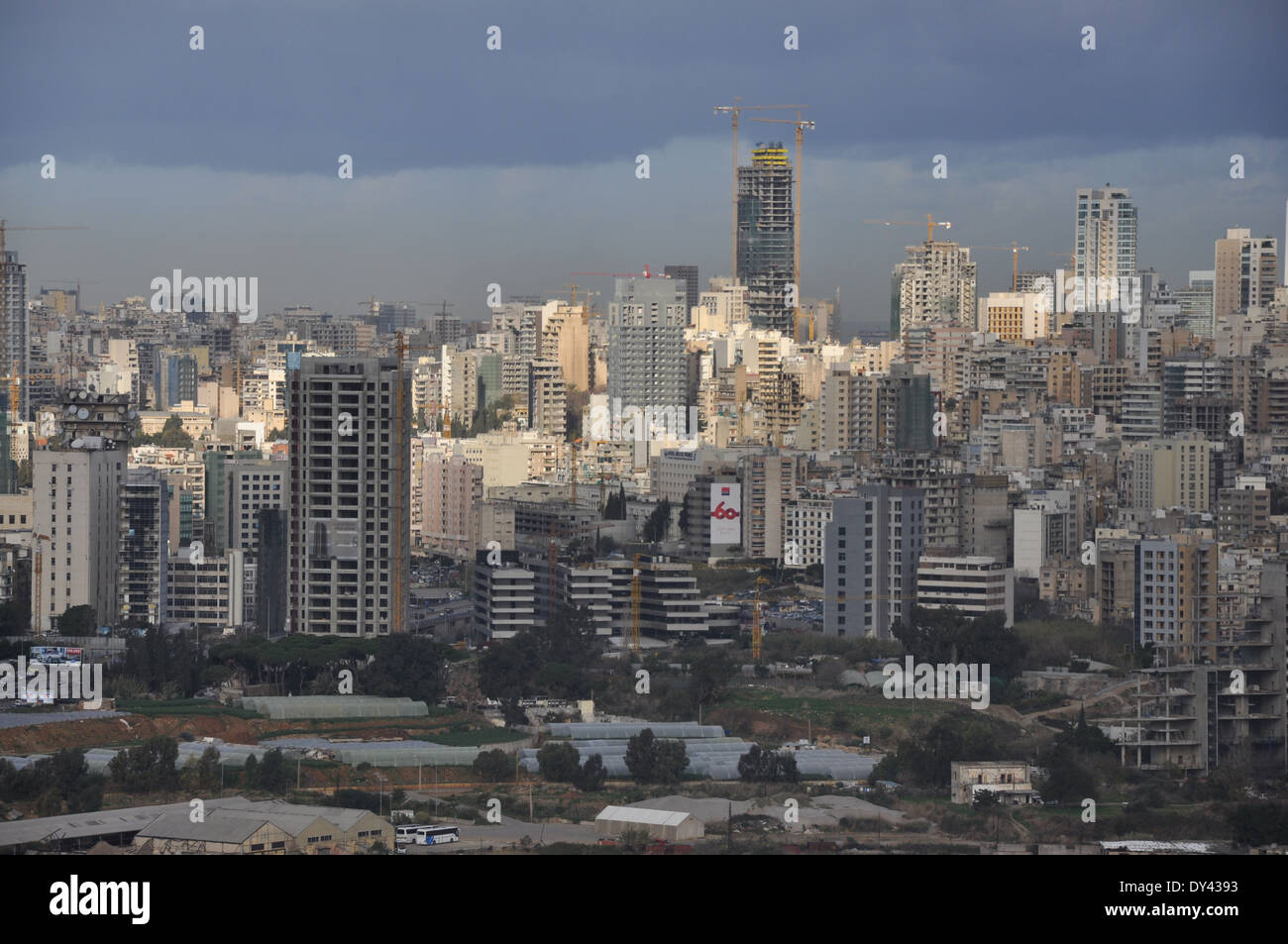 Panoramic view of Beirut, Lebanon Stock Photo