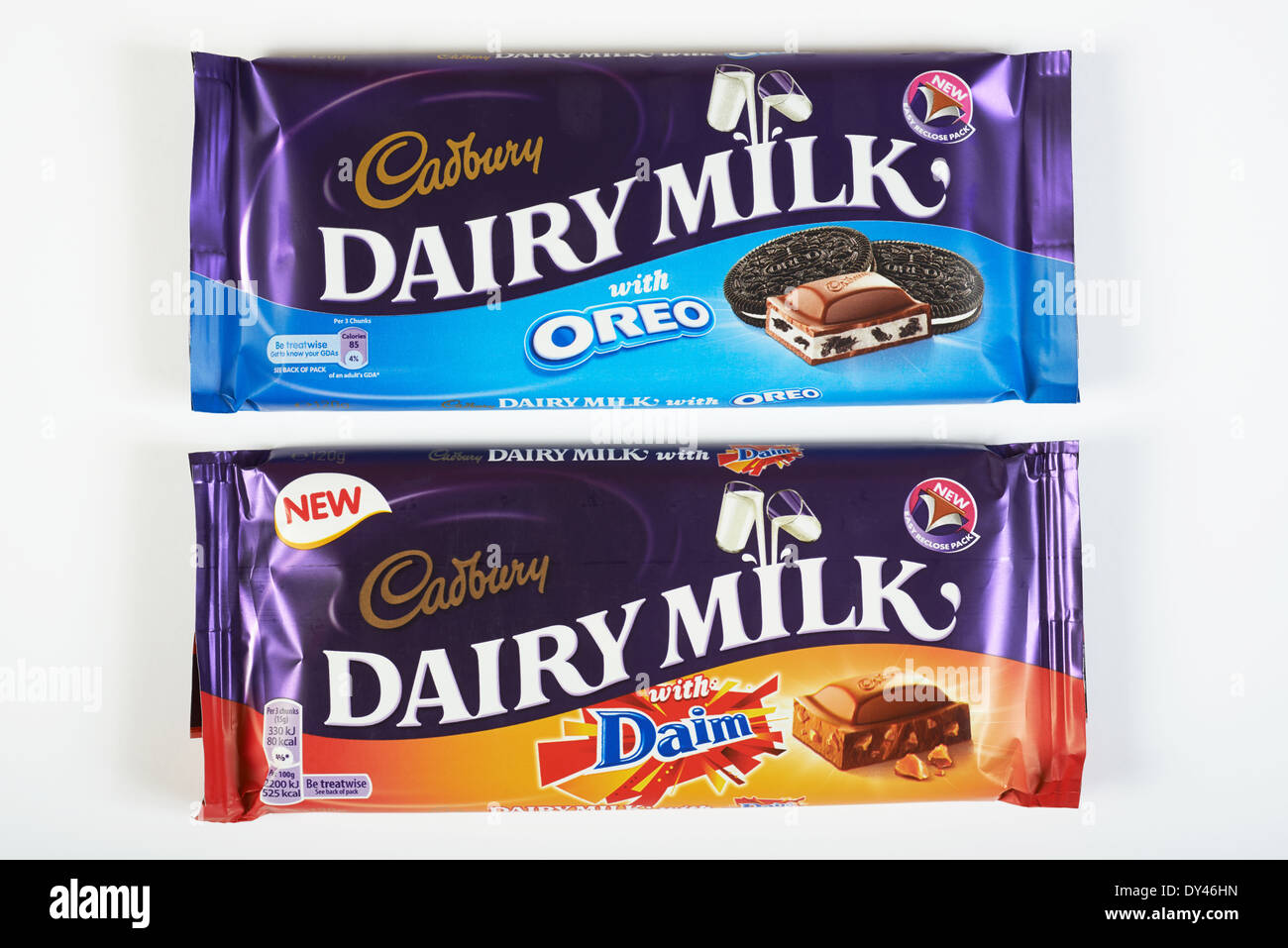 Cadbury Daily Milk chocolate bars Stock Photo 68319825 Alamy