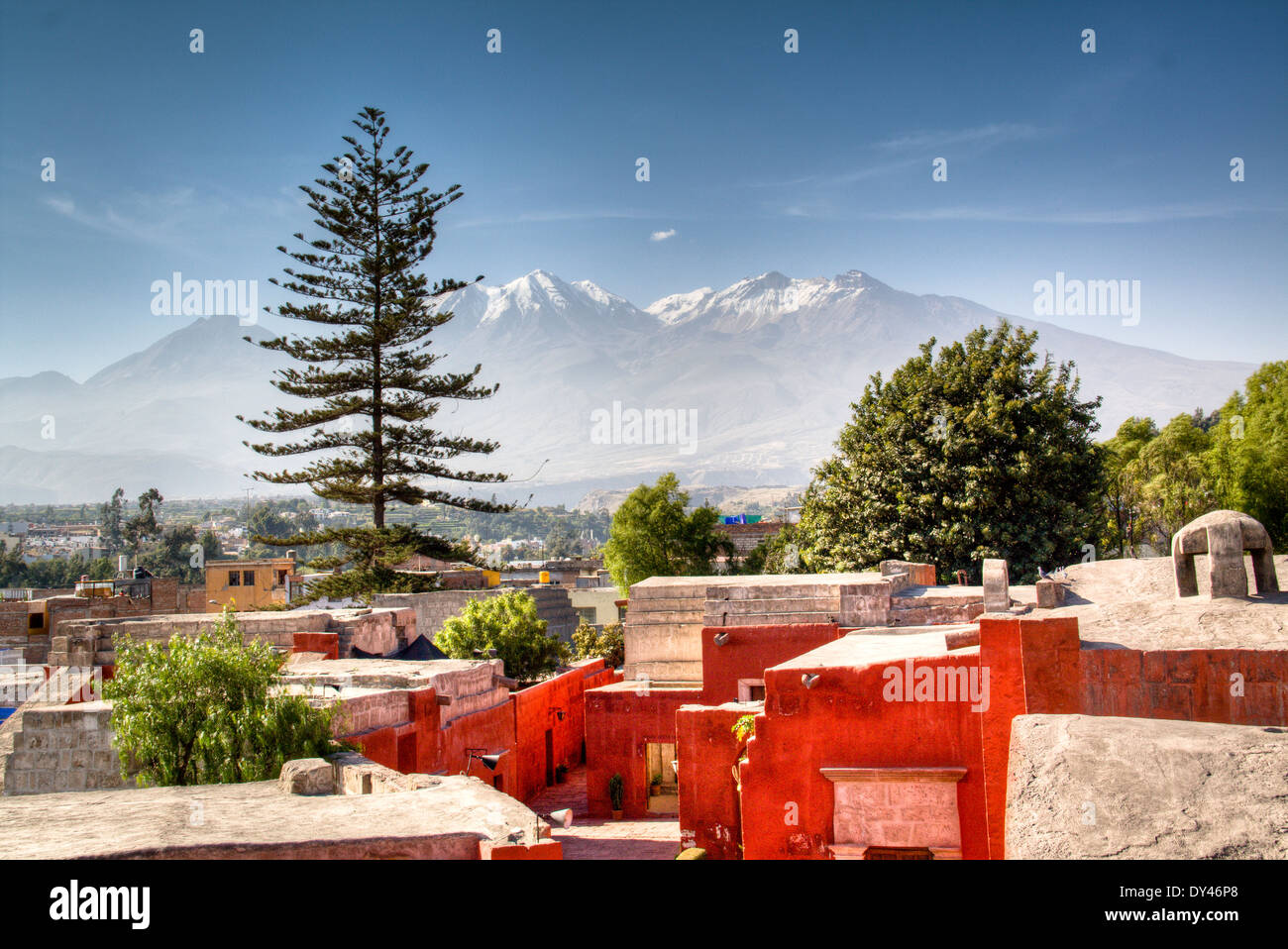 View over the city of Arequipa, Peru Stock Photo