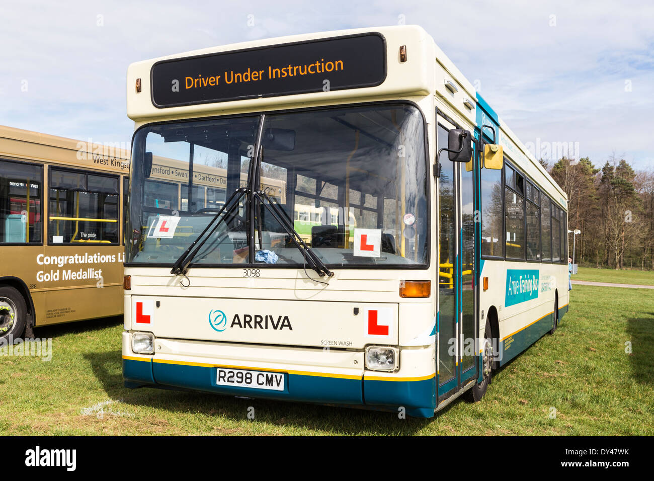 Driver Training Learner Arriva Bus Stock Photo