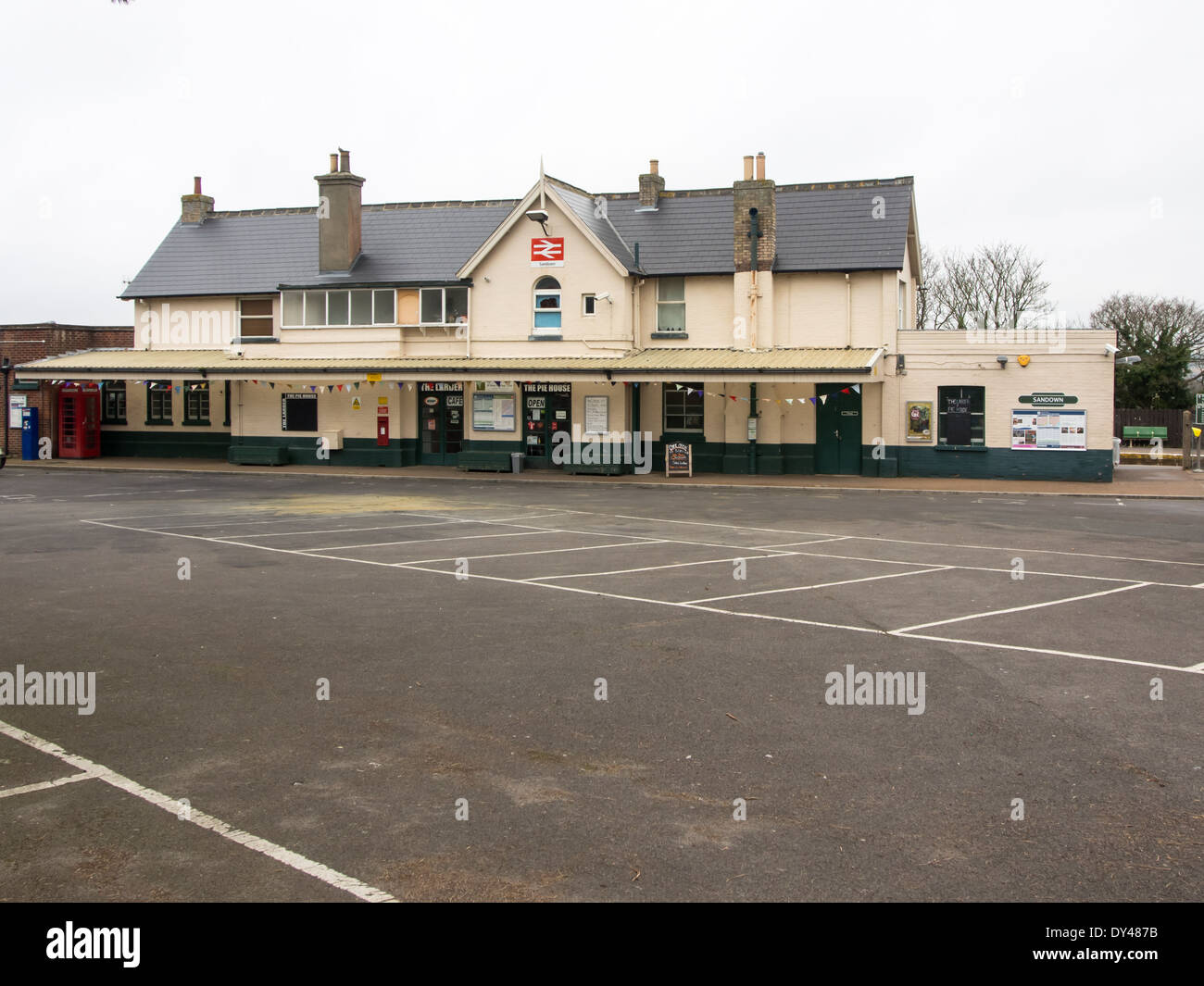 Sandown train station on the Isle of Wight, part of the Island line train system Stock Photo Alamy