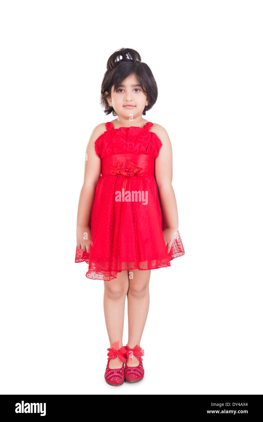 Indian Kid Standing pose Stock Photo