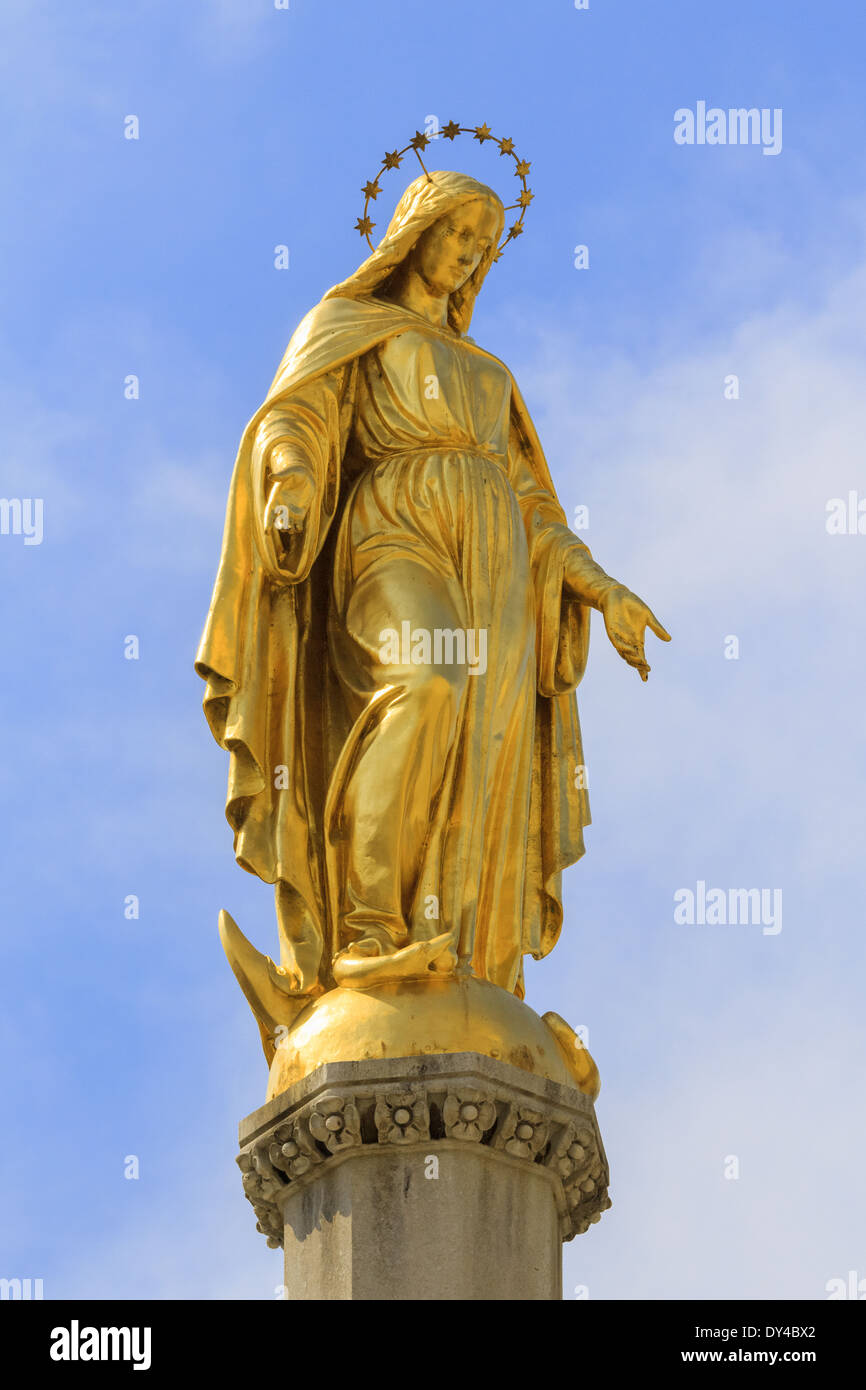 The cathedral church of the immaculate mother of god hi-res stock