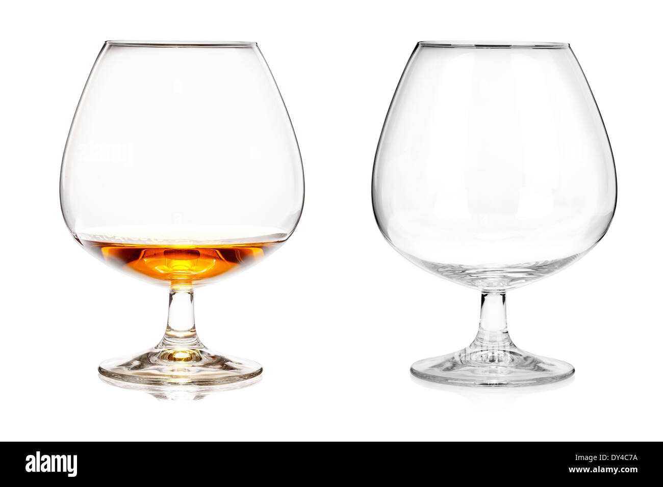 Isolated empty glass brandy snifter hi-res stock photography and images -  Alamy