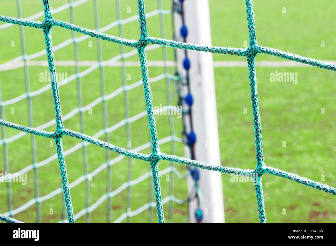 Background Of Soccer Goal Post And Net Stock Photo Alamy