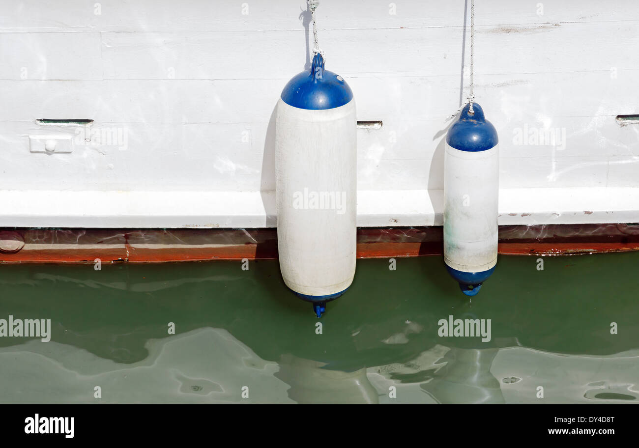 bumpers on ship for protection Stock Photo Alamy