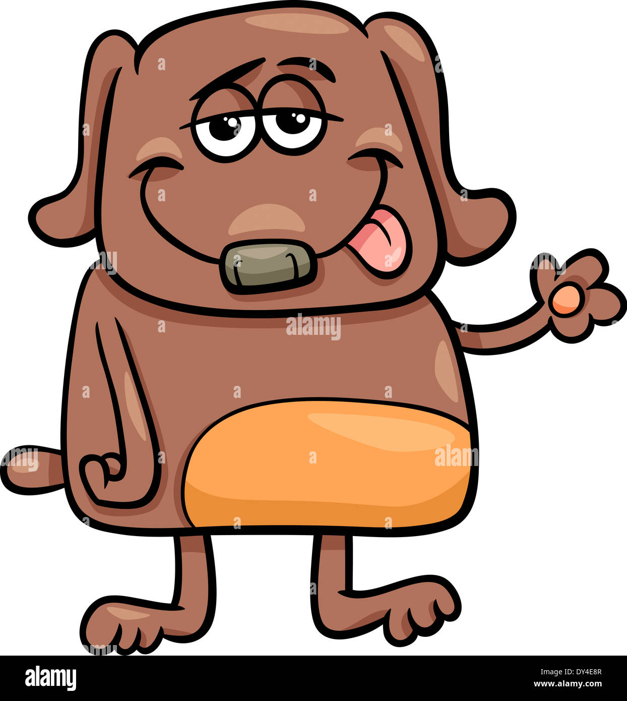 Cartoon Illustration of Funny Dog Character Stock Photo Alamy