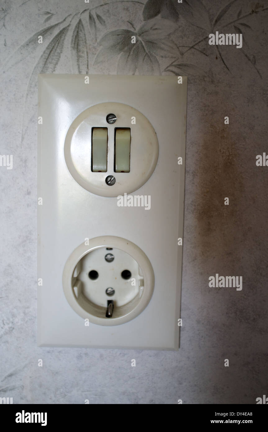 European electric plug socket Stock Photo Alamy