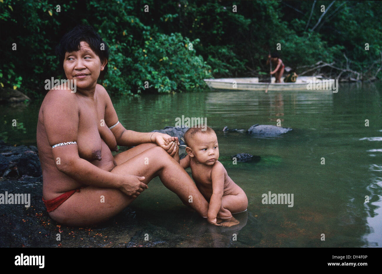 Amazon Tribes Women Bathing