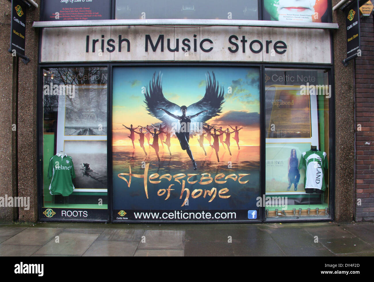 Irish Music Store in Dublin Stock Photo Alamy