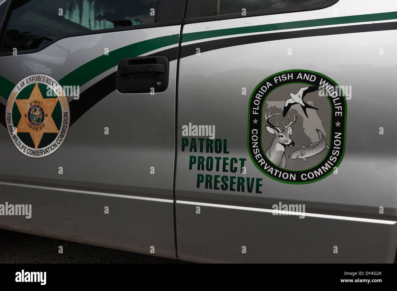 Florida Law Enforcement Fish and Wildlife Conservation Commission Vehicle Stock Photo