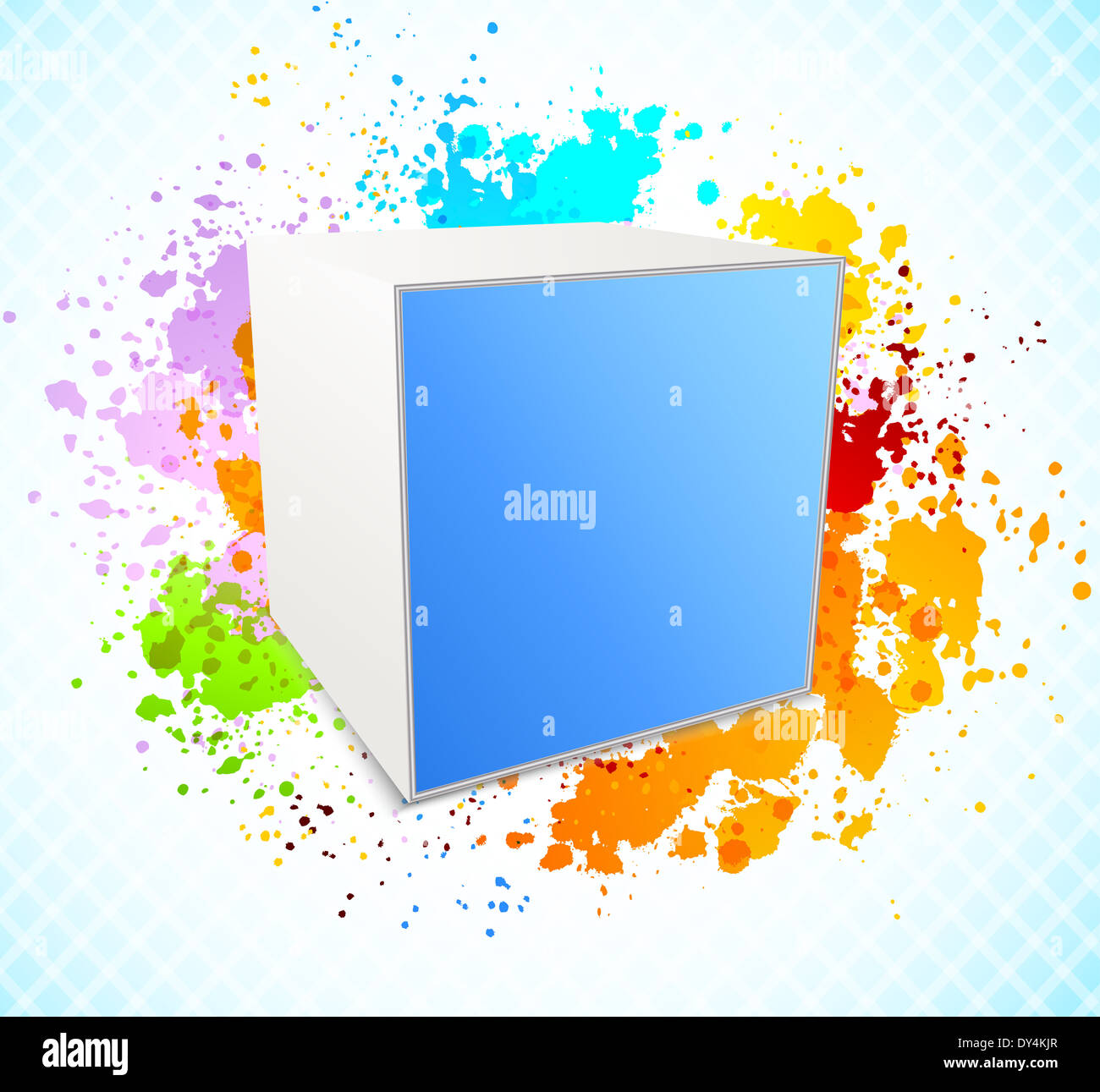 Background with cube Stock Photo - Alamy