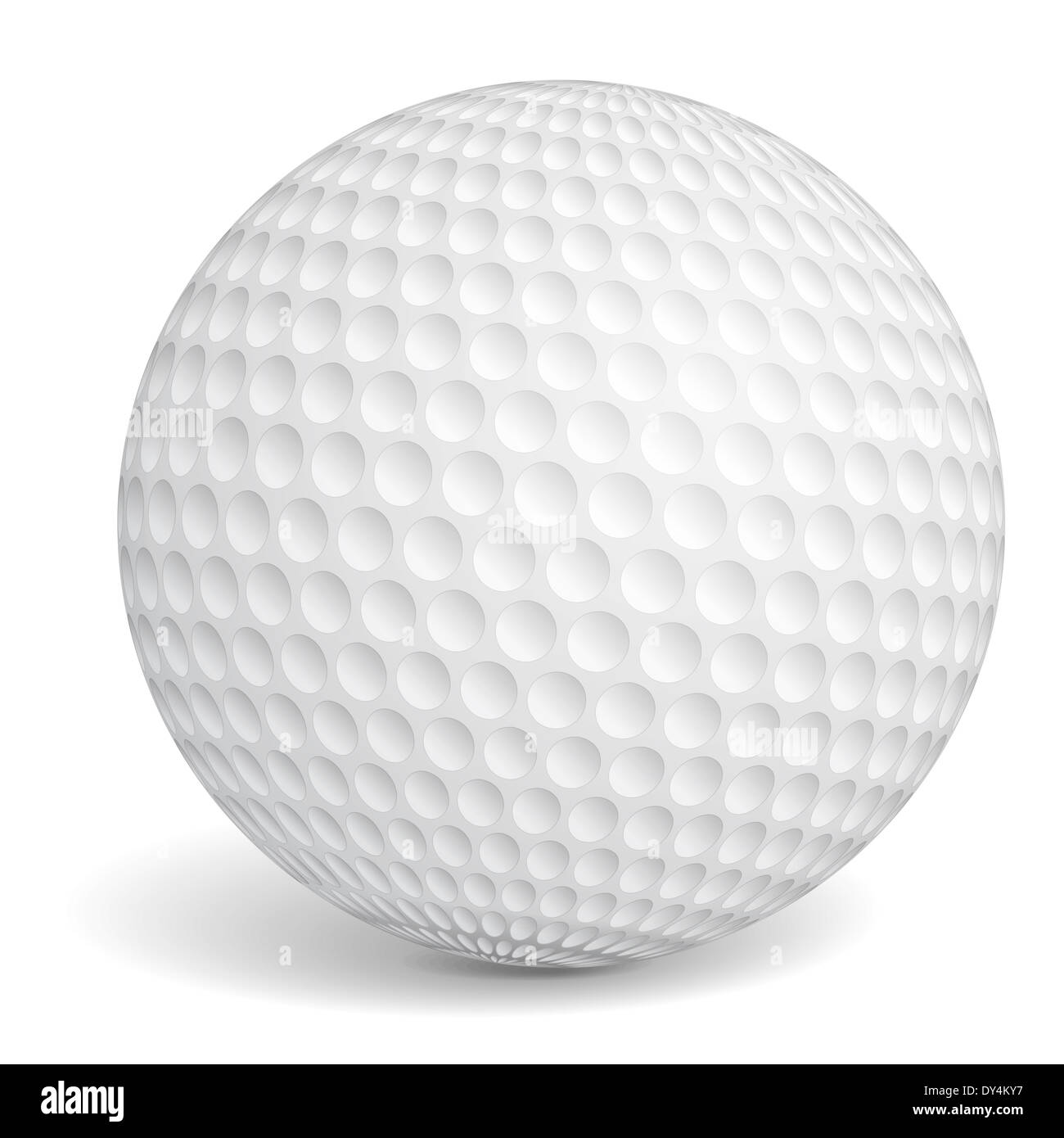 Golf ball on white background Stock Photo - Alamy