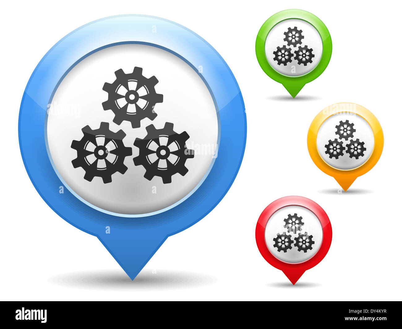 Gears map hi-res stock photography and images - Alamy