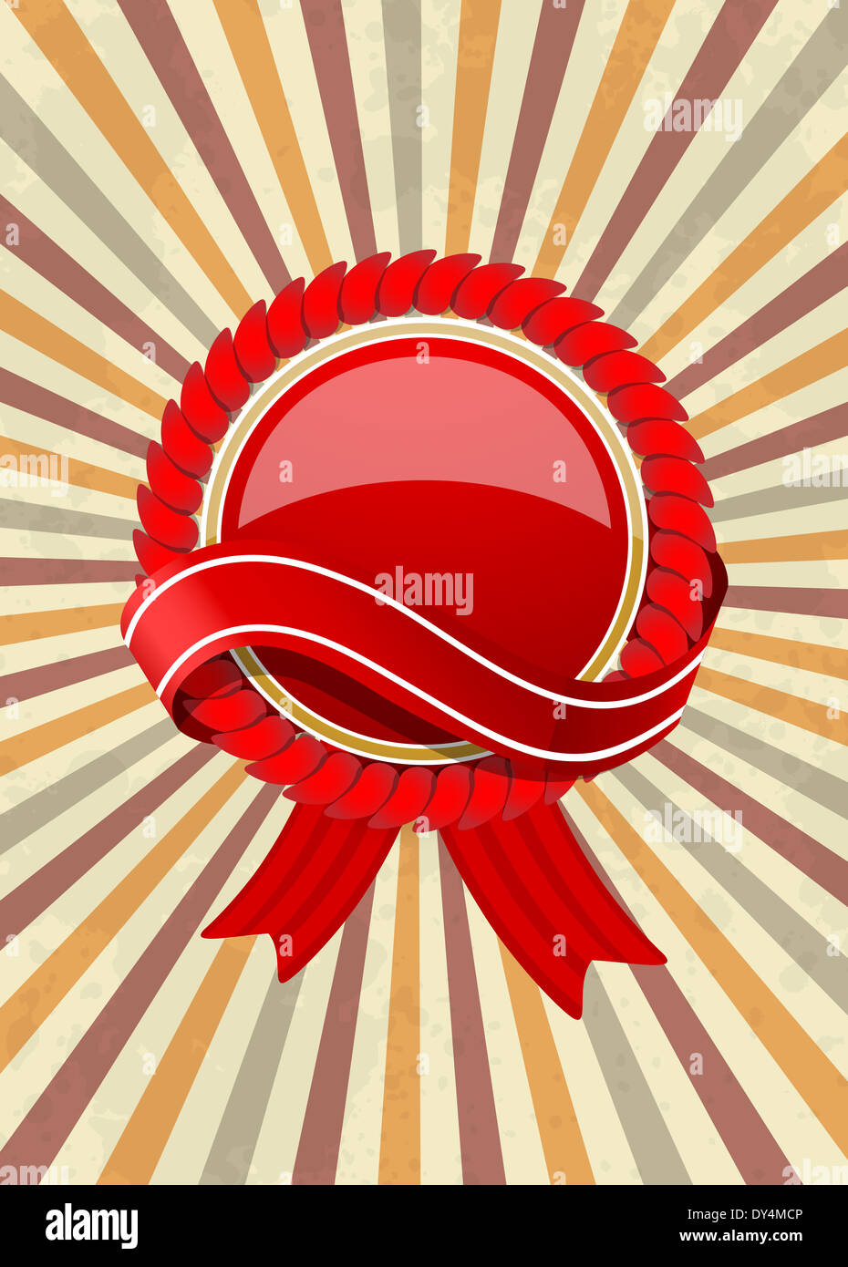 Retro background with label Stock Photo - Alamy