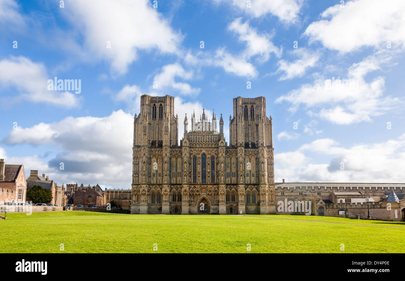 Wells Cathedral Somerset England UK Europe Stock Photo