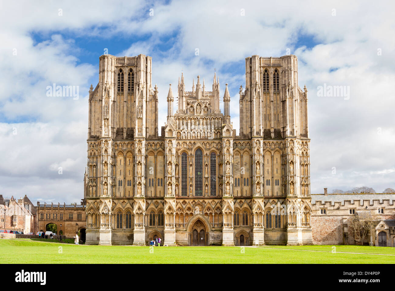 Wells Cathedral Somerset England UK Europe Stock Photo