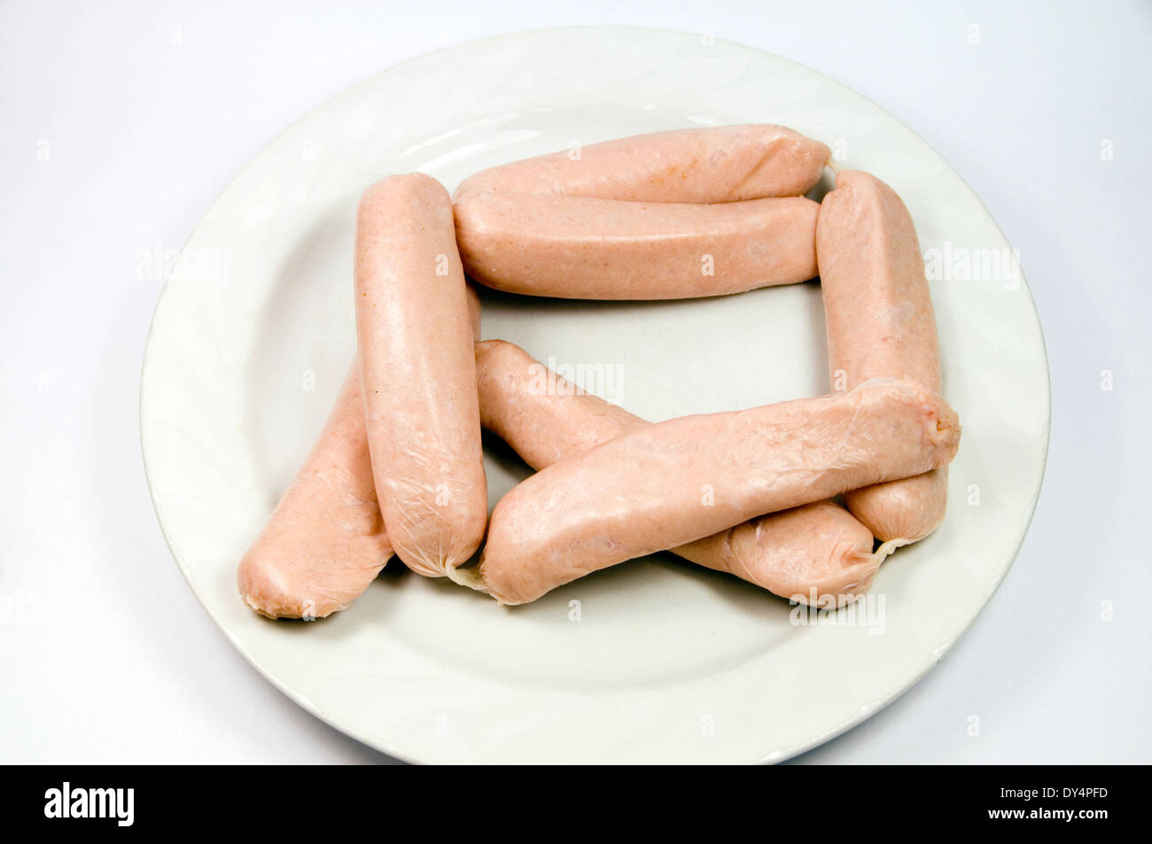 String of sausages Stock Photo