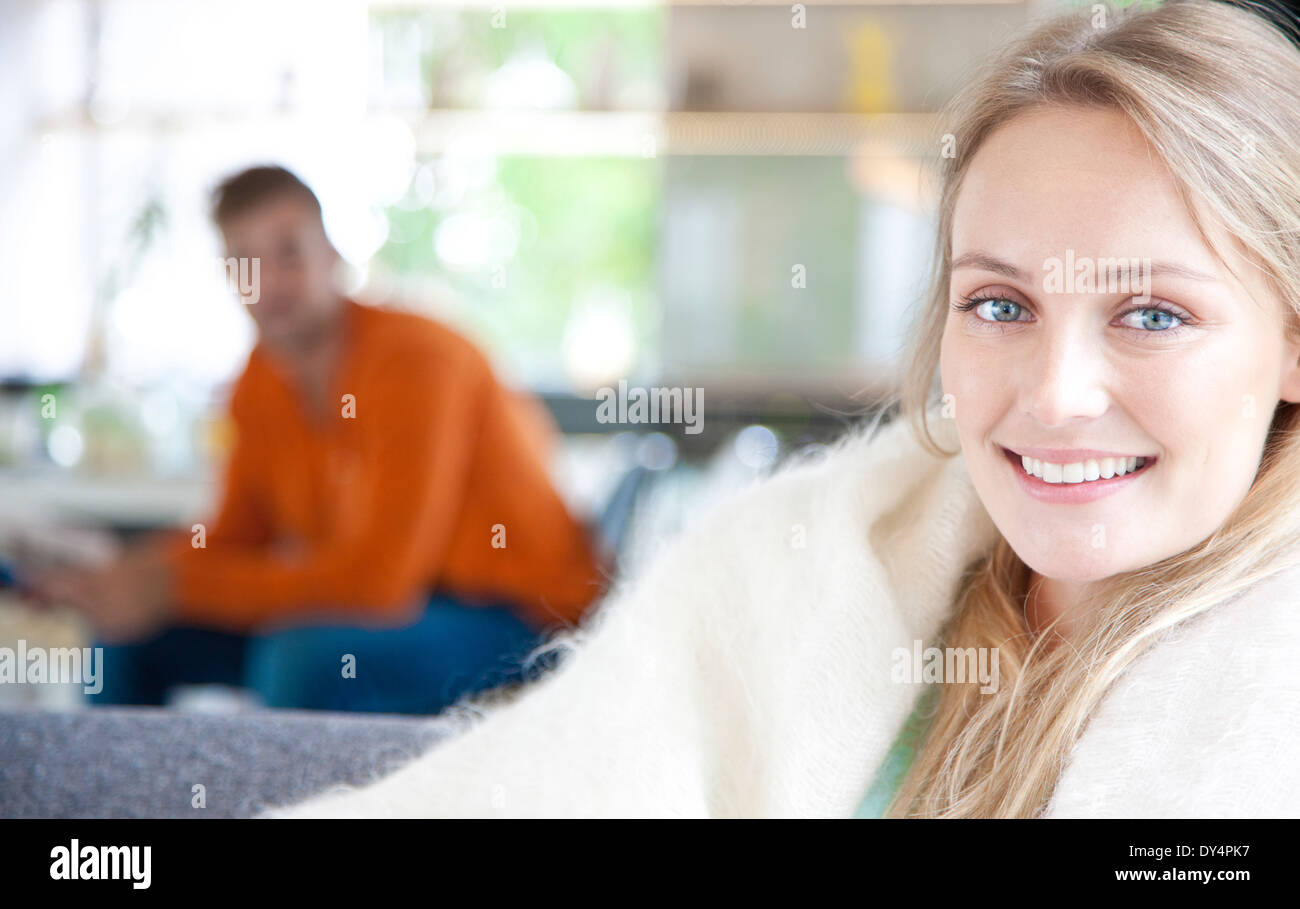 Smiling Young Woman Stock Photo