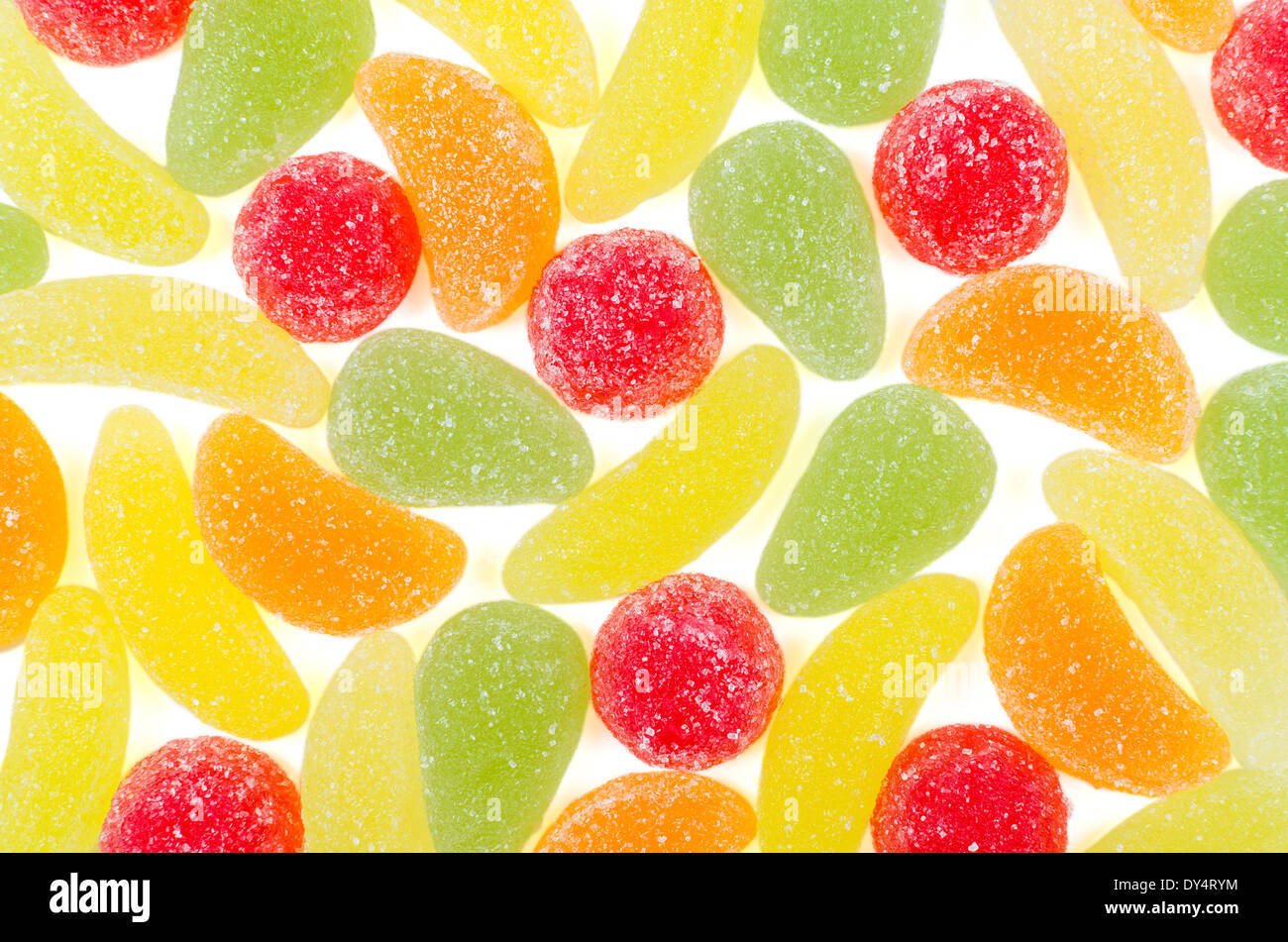 Pieces of marmalade isolated over white background Stock Photo Alamy