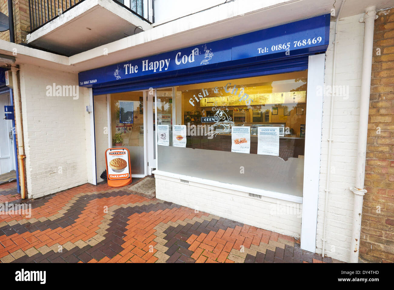 General view of the Happy Cod fish and chip shop Stock Photo