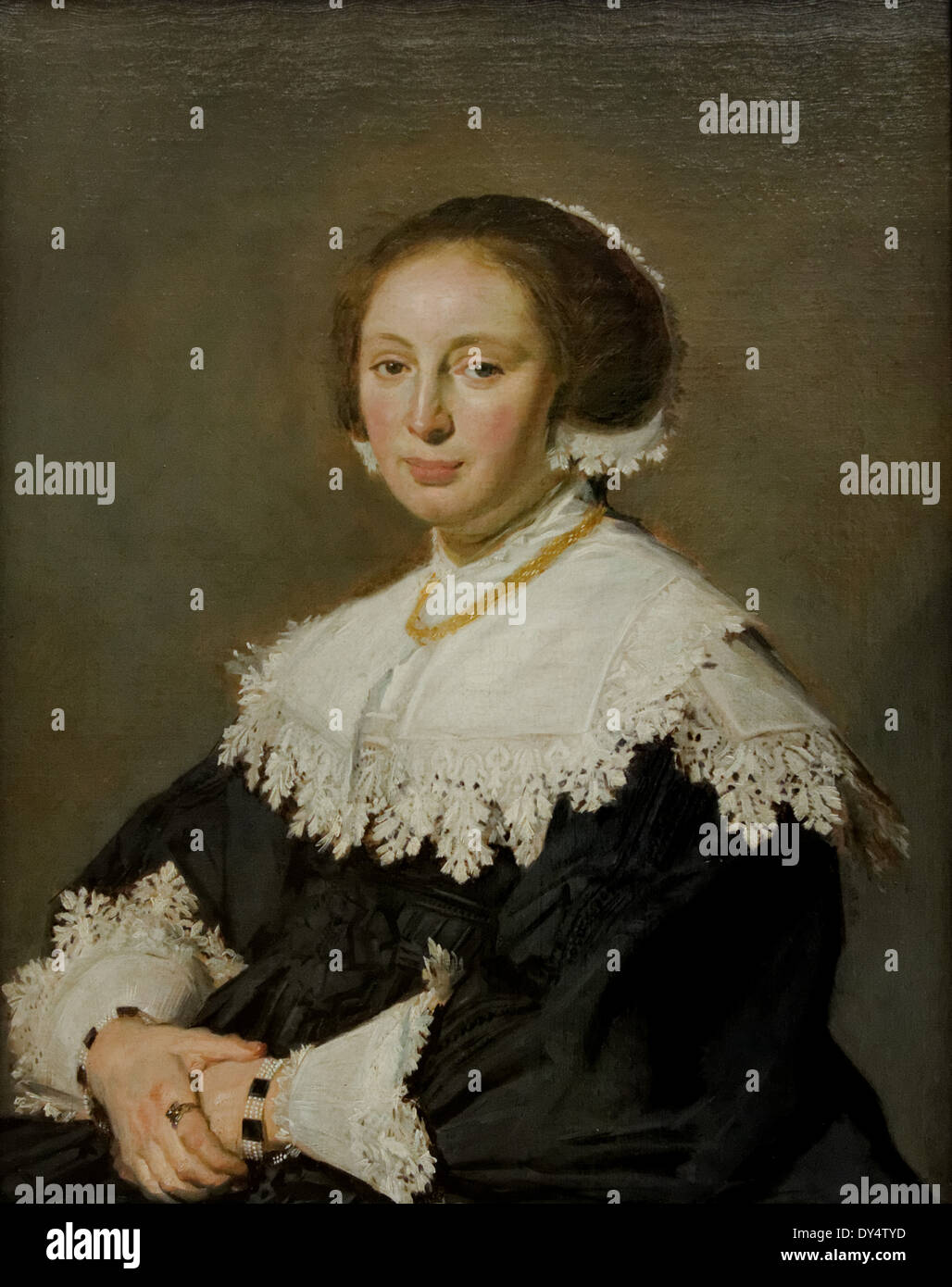 Frans Hals - Portrait of a Woman - 1635 - XVII th Century - Flemish School - Gemäldegalerie - Berlin Stock Photo