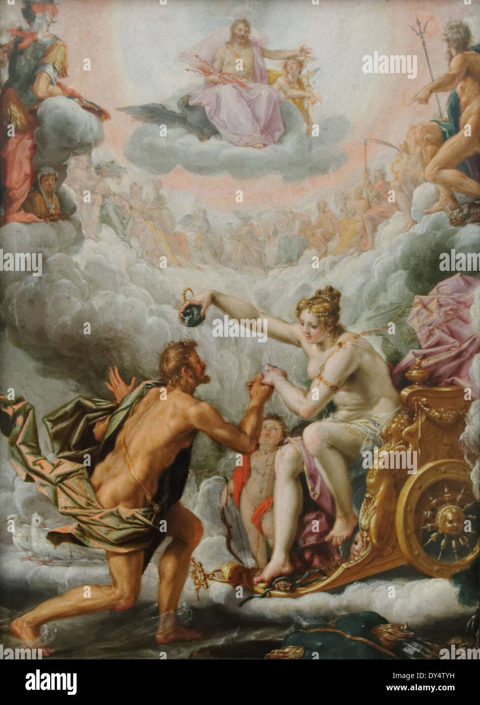 Peter de Witte - Aeneas and Venus in Olympus - XVII th Century - Flemish School - Gemäldegalerie - Berlin Stock Photo