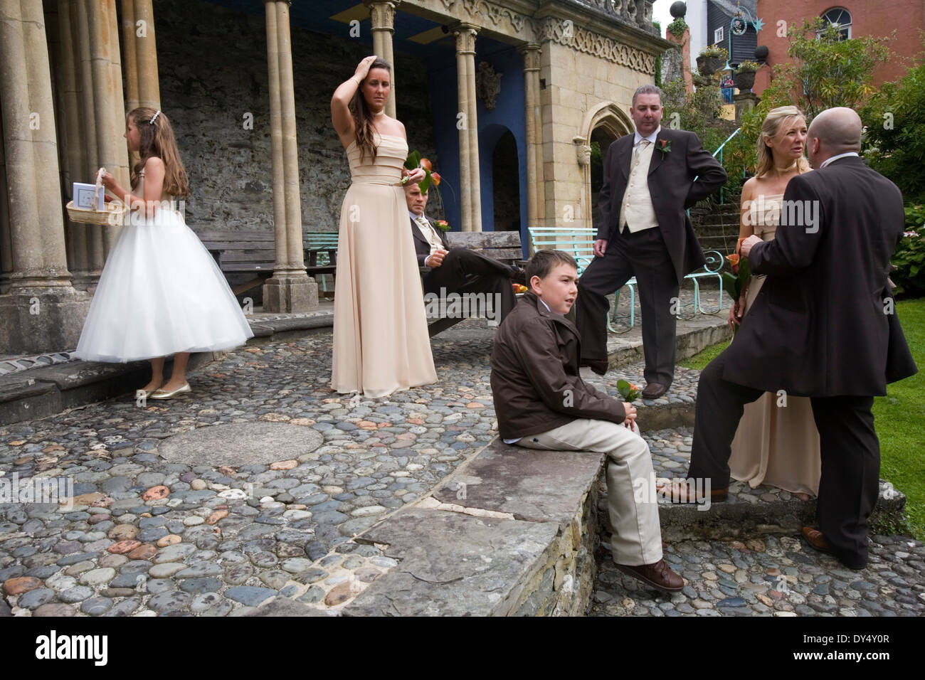 Wedding reception, Portmeirion, Wales, United Kingdom Stock Photo Alamy
