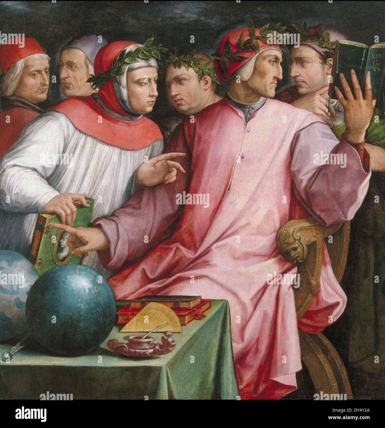 Six tuscan poets giorgio vasari hi-res stock photography and images - Alamy