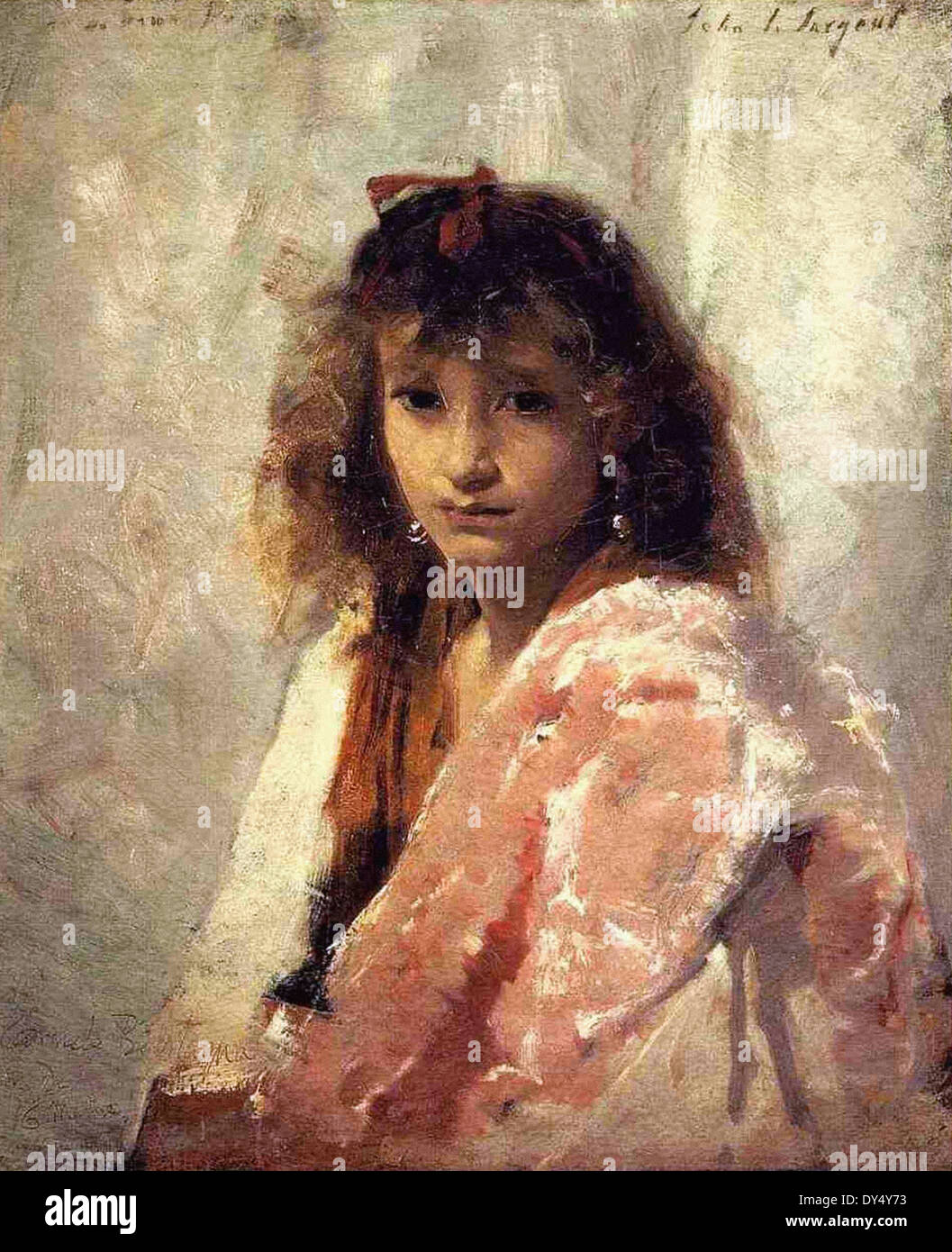 John Singer Sargent Carmela Bertagna Stock Photo