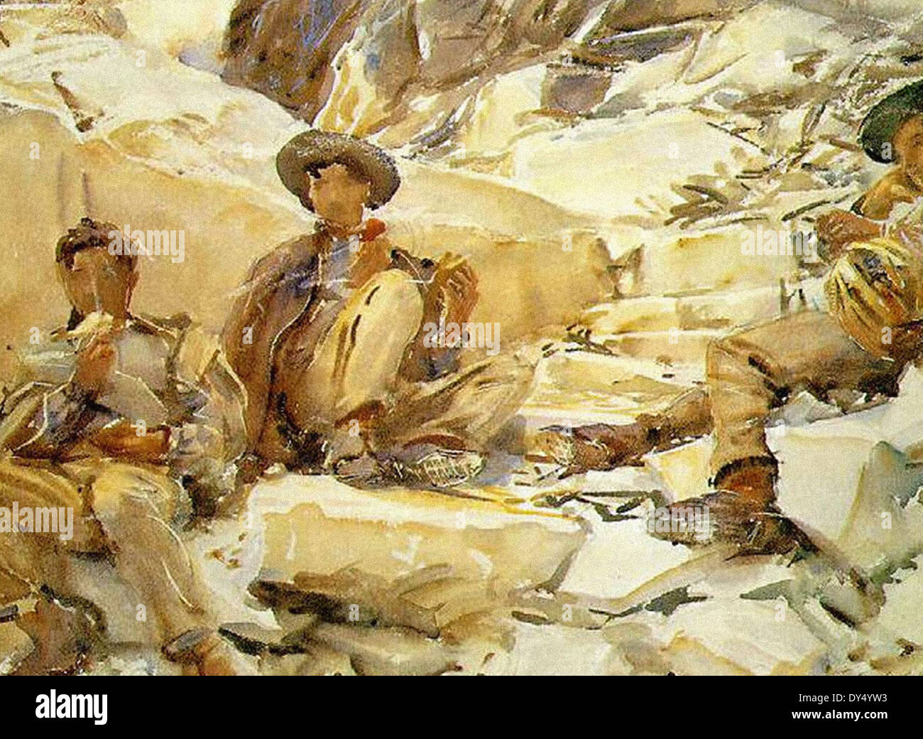 John Singer Sargent Carrara Workmen Stock Photo