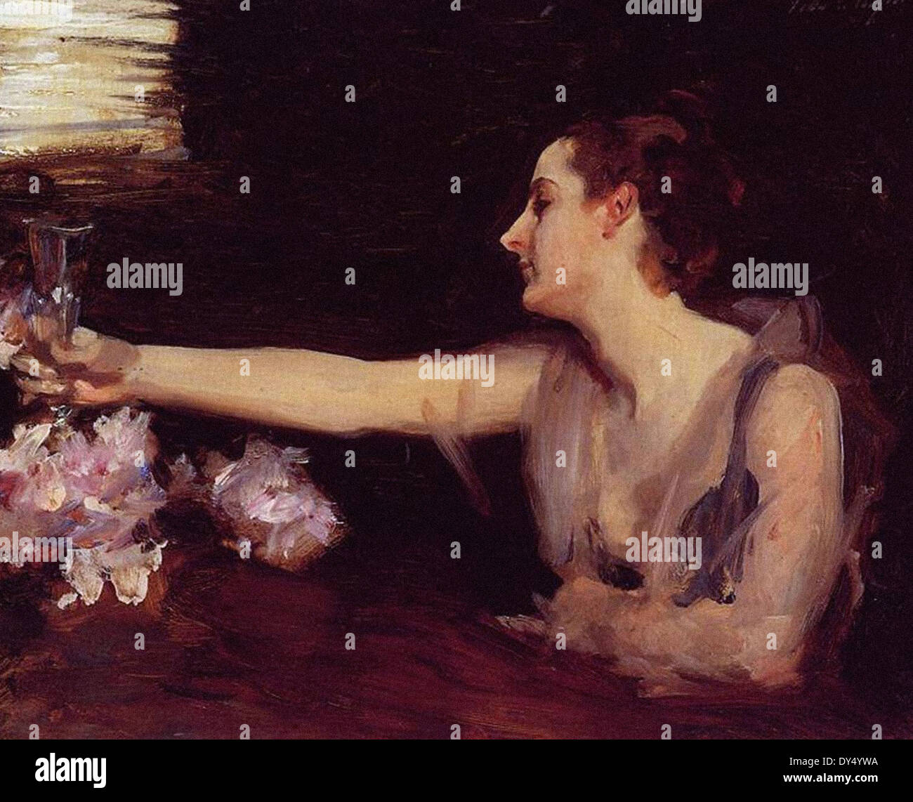 John Singer Sargent Madame Gautreau Drinking a Toast Stock Photo
