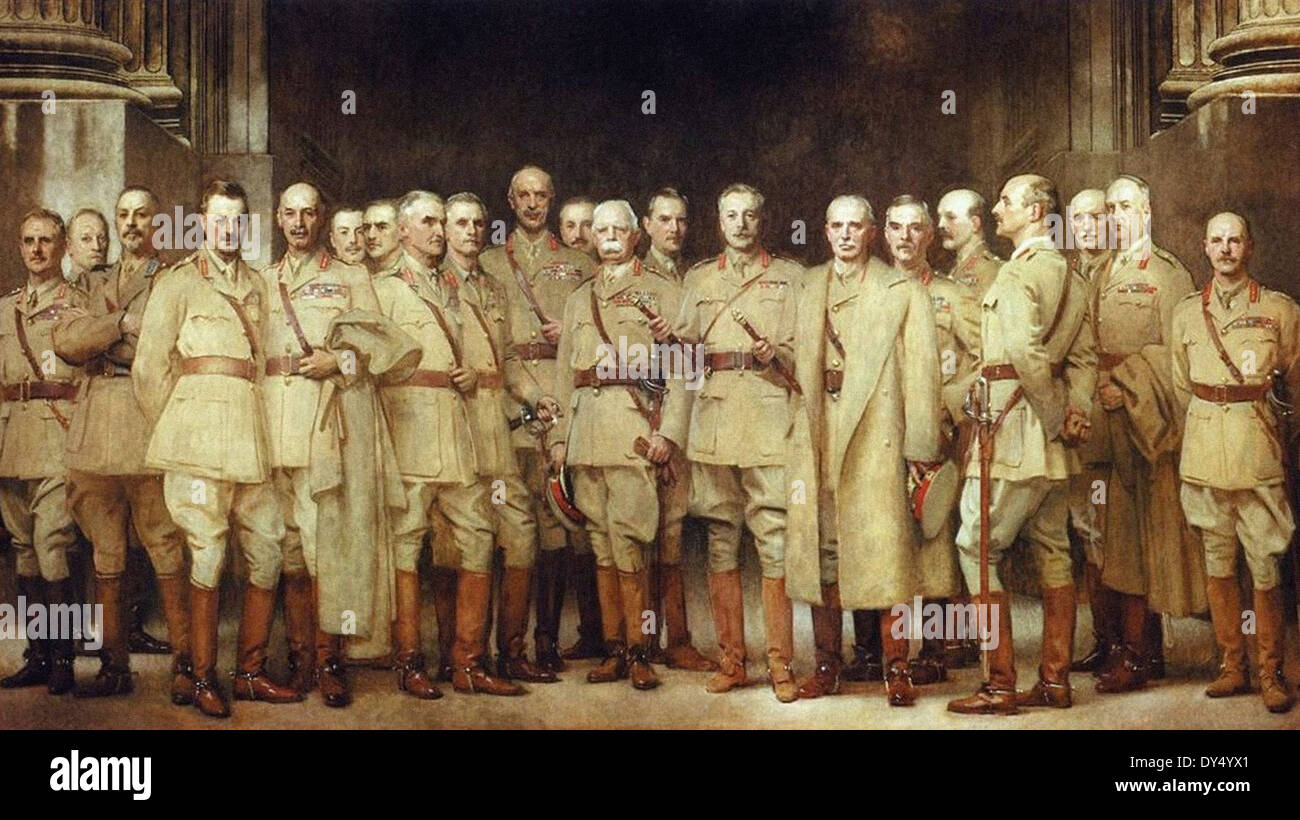 John Singer Sargent General Officers of World War I Stock Photo