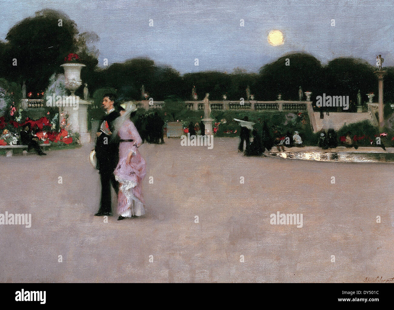 John Singer Sargent In the Luxembourg Gardens Stock Photo