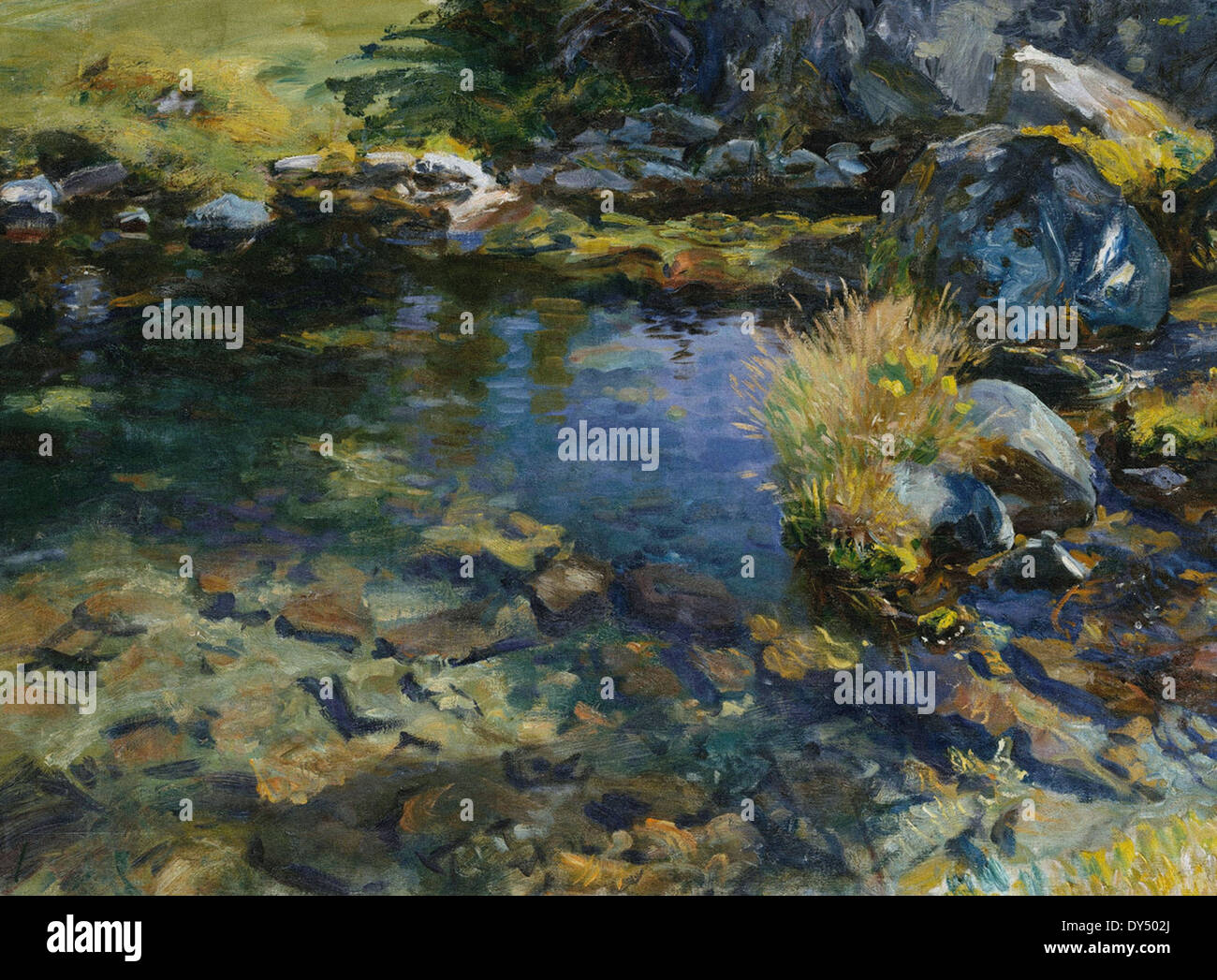 John Singer Sargent Alpine Pool Stock Photo