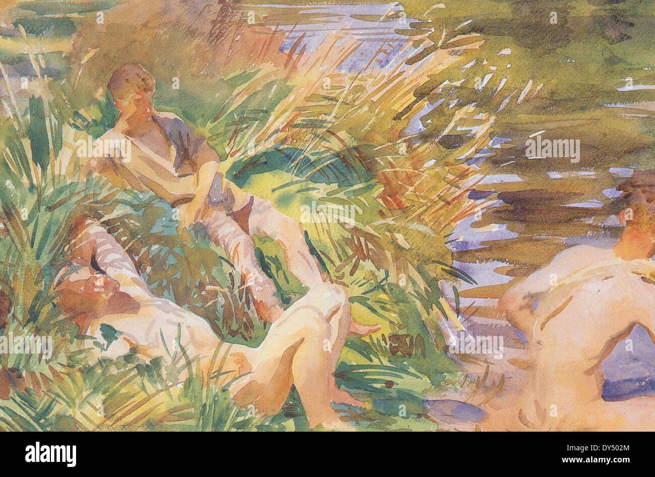 John Singer Sargent Tommies Bathing Stock Photo