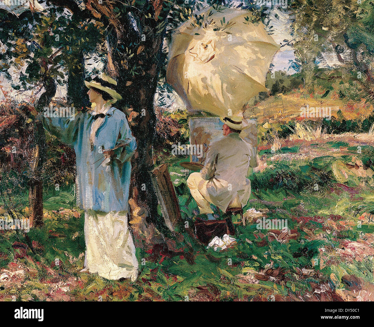 John Singer Sargent The Sketchers Stock Photo