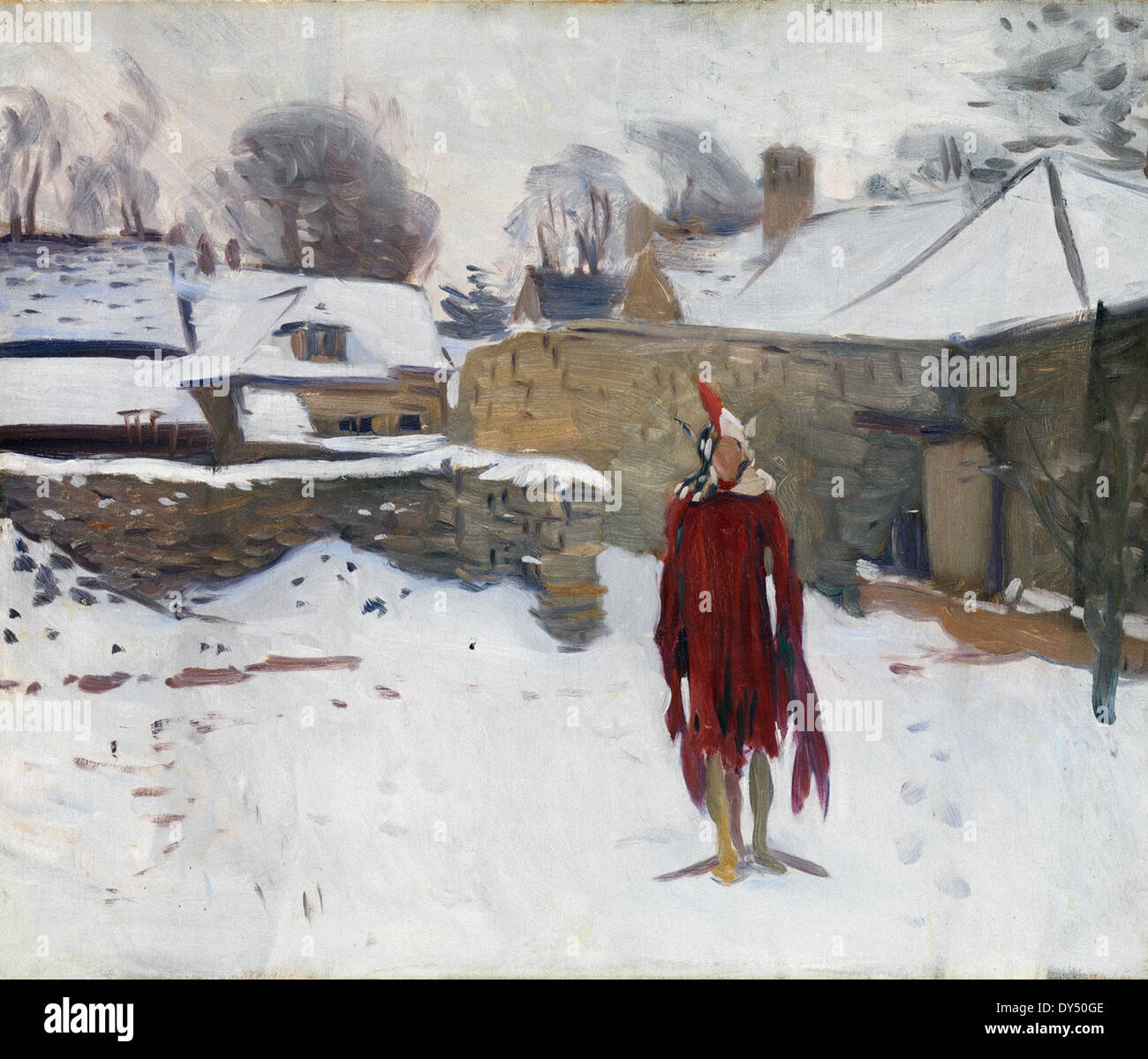 John Singer Sargent Mannikin in the Snow Stock Photo