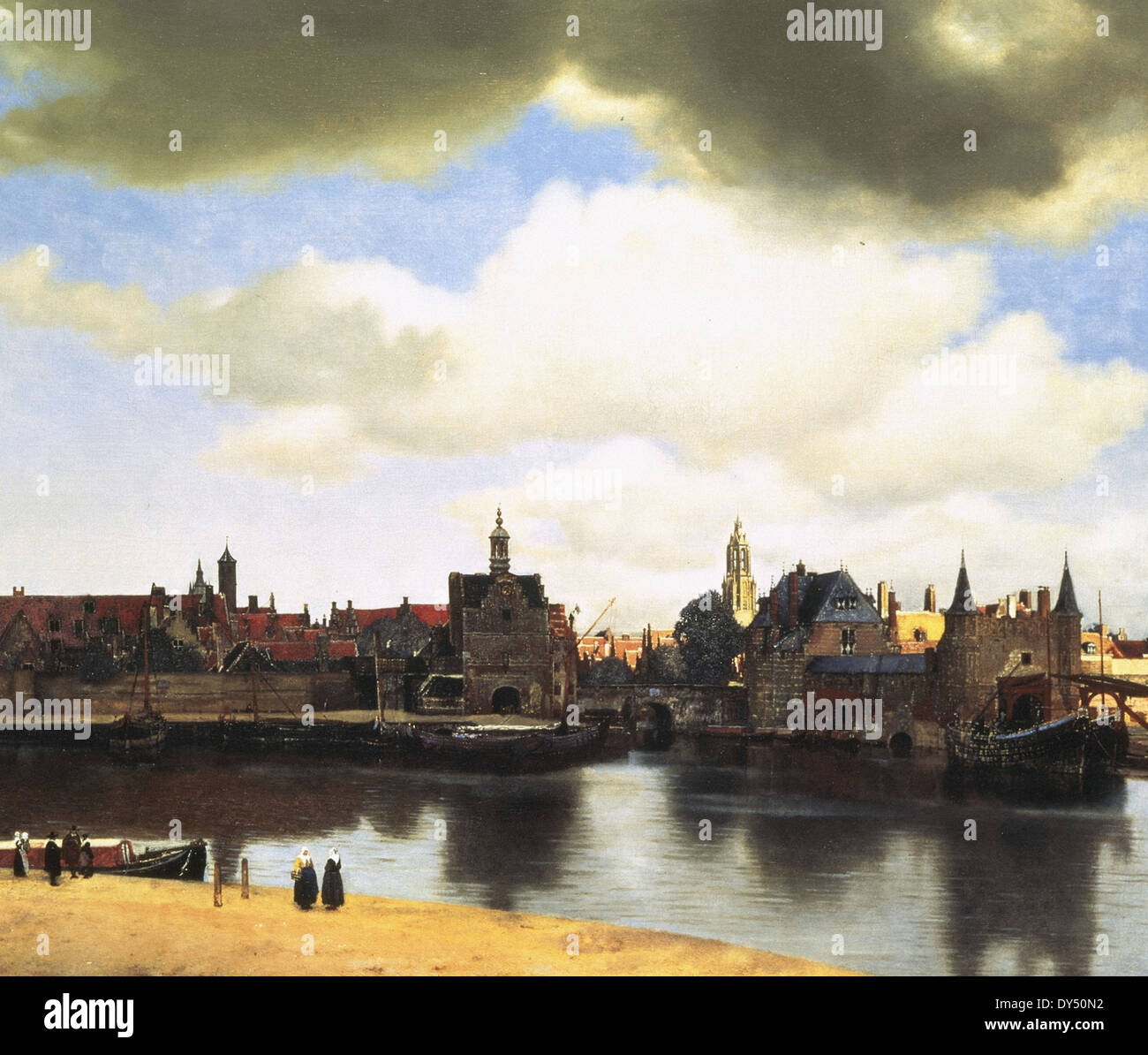 Jan Vermeer View of Delft Stock Photo